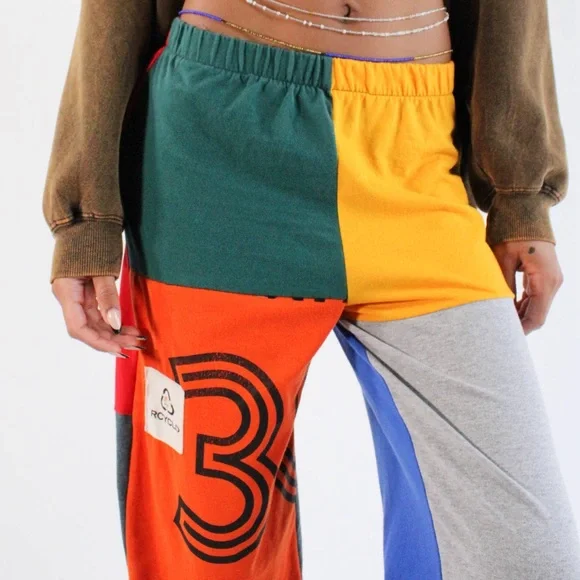 Colorful Patchwork Lounge Pants - Picture 4 of 6